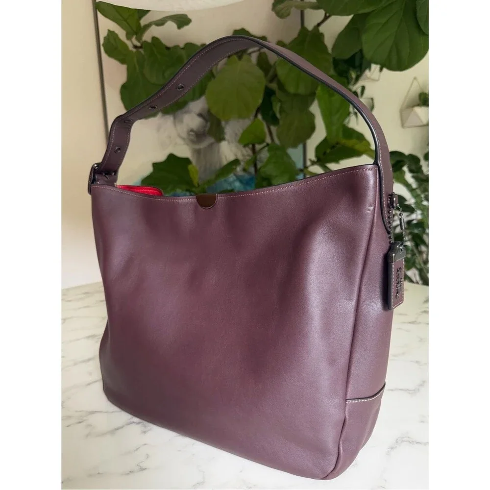 Coach 1941 Bedford Hobo Oxblood Burgundy Glovetanned Leather 31674 Shoulder Bag
